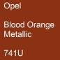 Preview: Opel, Blood Orange Metallic, 741U.